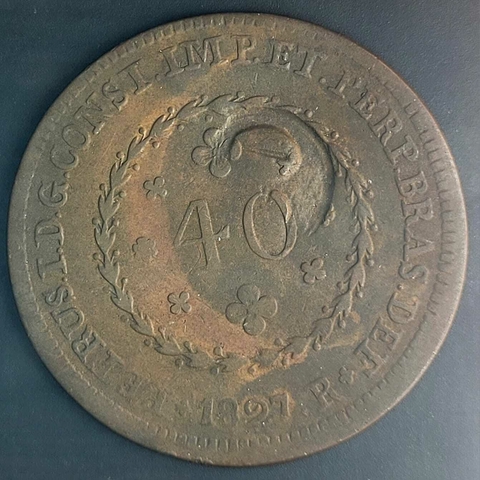 Brasil, 40 Réis Com Carimbo De 20 Réis - 1827 R - comprar online