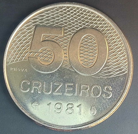 Brasil, 50 Cruzeiros - 1981 (Prova) - comprar online