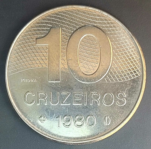 Brasil, 10 Cruzeiros - 1980 (Prova) - comprar online