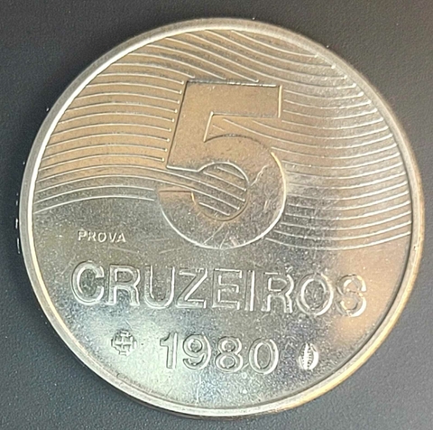 Brasil, 5 Cruzeiros - 1980 (Prova) - comprar online