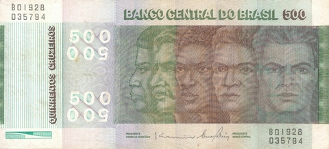 Brasil, 500 Cruzeiros (Cédula das Raças) - 1979 (S01928) - comprar online