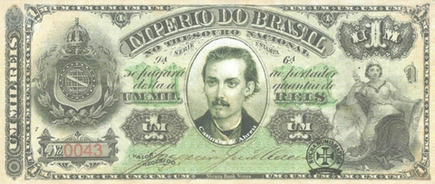 Brasil, 1000 Réis - Casimiro de Abreu (N°43) - comprar online