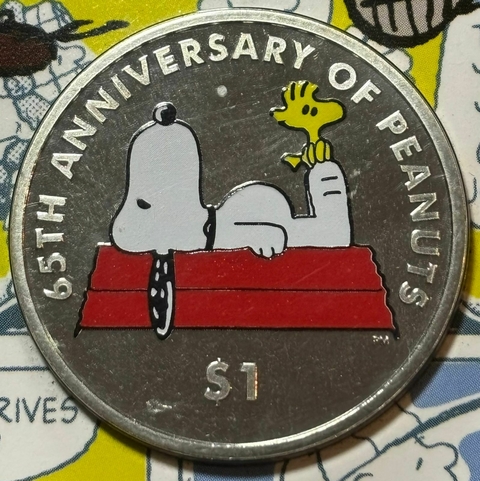 Ilhas Virgens Britânicas, 1 Dólar (Peanuts) - 2010 - comprar online