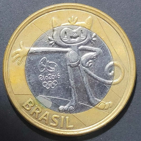 Brasil, 1 Real (2015) - Jogos Olímpicos Rio 2016, Vinicius - Mascote Olímpico - comprar online