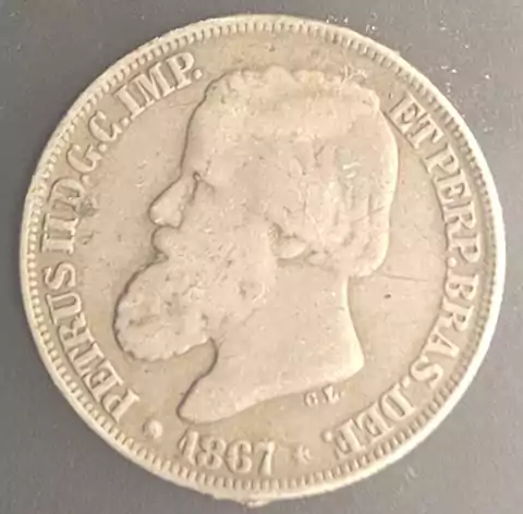 Brasil, 200 Réis - 1867 (Terceiro Sistema) - comprar online