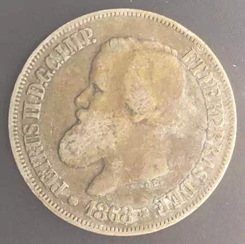 Brasil, 500 Réis - 1868 (Terceiro Sistema) C.L - comprar online