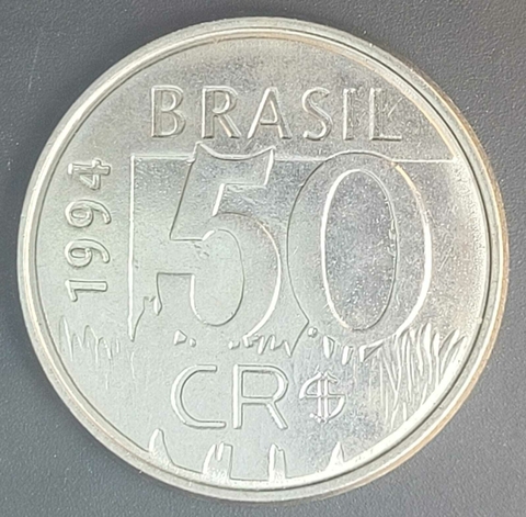 Brasil, 50 Cruzeiros Reais - 1994 - comprar online