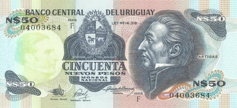 Uruguai, 50 Novos Pesos - 1988 - comprar online