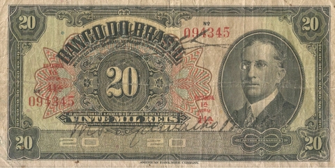 Brasil, 20.000 Réis Autografada - 1923 (S44A) - comprar online