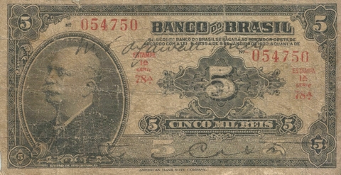 Brasil, 5000 Réis Autografada - 1923 (S78A) - comprar online