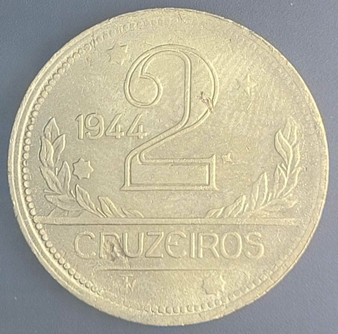 Brasil, 2 Cruzeiros - 1944 - comprar online