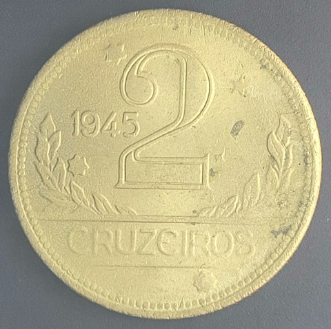 Brasil, 2 Cruzeiros - 1945 - comprar online