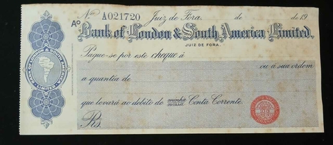 Cheque Bank of London e South America Limited - Juiz de Fora - comprar online