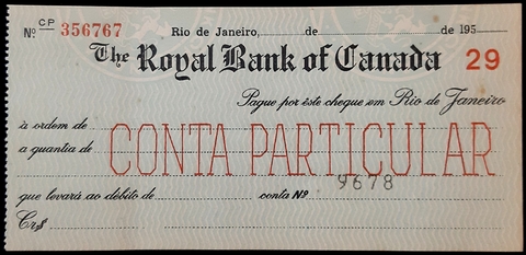 Cheque The Royal Bank of Canada - comprar online
