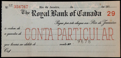 Cheque The Royal Bank of Canada - comprar online