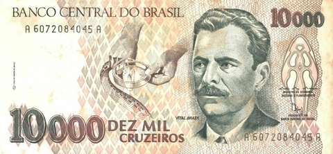 Brasil, 10000 Cruzeiros - 1992 (S6072) - comprar online