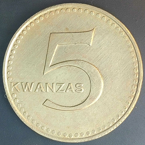Angola, 5 Kwanzas - 1977 - comprar online