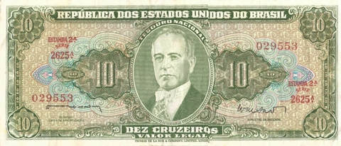 Brasil, 10 Cruzeiros - 1962 (S2625) - comprar online