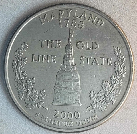 EUA, 1/4 Dollar 2000 - Maryland (Série dos Estados Americanos) - comprar online