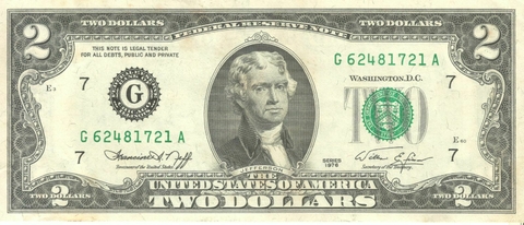 Estados Unidos, 2 Dólares - 1976 - comprar online