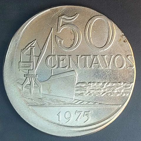 Brasil, 50 Centavos 1975, Boné - comprar online