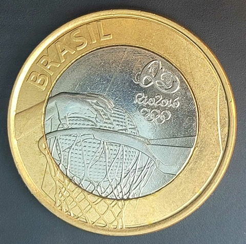 Brasil, 1 Real 2015 - Basquete, Mão com 6 Dedos - comprar online