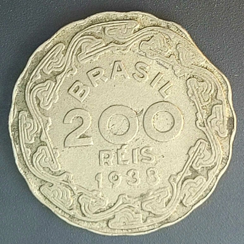 Brasil, 200 Réis 1938 - Fim de Chapa - comprar online