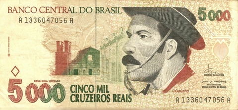 5000 Cruzeiros Reais (Gaúcho) - 1993 [A1336] - comprar online