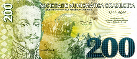 Cédula Fantasia - 200 Anos da Idependência do Brasil (Sociedade Numismática Brasileira) - comprar online