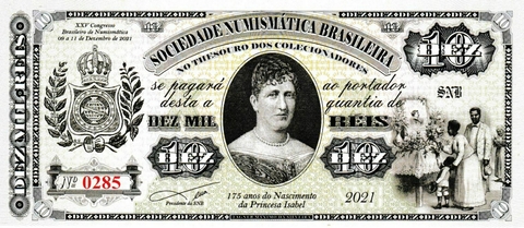 Cédula Fantasia - 10 Réis (XXV Congresso Brasileiro de Numismática) - comprar online