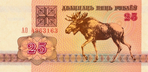 Bielorrússia, 25 Rublos - 1992 - comprar online