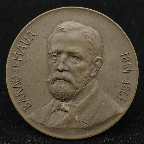 Medalha Comemorativa, Barão de Mauá (Girardet) - 1906
