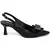 Sapato Scarpin Preto Slingback Salto Taça Confortável Elegante