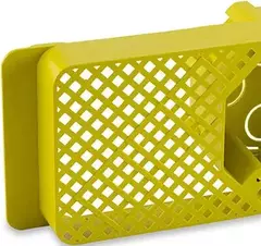 Caixa de Luz Octogonal para Laje 30 cm Amarela Art'Caixas - Mesquita Materiais Para Construção