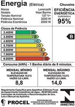Maxi Ducha Lorenzetti 220V 5500W na internet