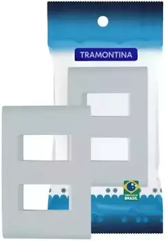 Placa 4x2 2 Postos Afastados Liz Branca - Tramontina - comprar online