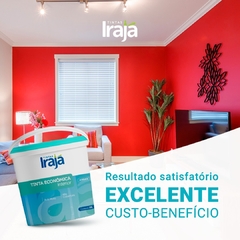 Tinta Latéx Acrílica Vermelho Rubi Fosco 3,6 ou 18 Litros Irajá - Econômica Áreas Internas - Mesquita Materiais Para Construção