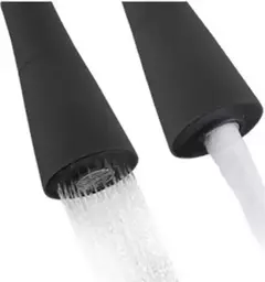 Torneira Mesa Gourmet Design Preto Jato Duplo Bica Flexível 1/4 Volta C60 - comprar online
