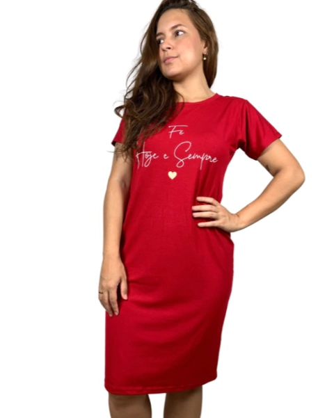 Vestido Básico Fé Hoje e Sempre