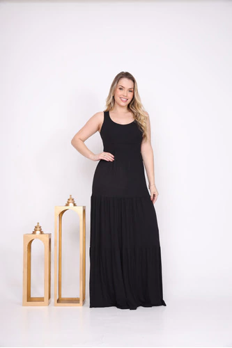 Vestido Longo Feminino Tres Marias