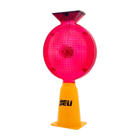 Baliza Intermitente Para Cono Vial Solar Roja 36cm Jieli
