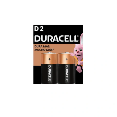 Pilas Duracell Tipo D Blister de 2 unidades Alcalinas