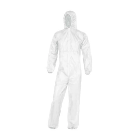 Mameluco Con Capucha Completo Blanco Descartable - Varios Talles