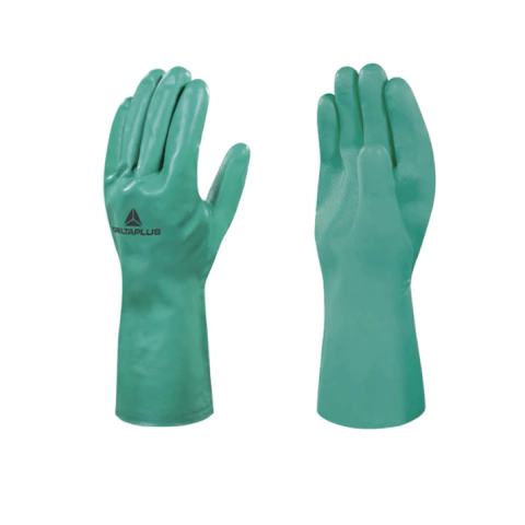 Par Guantes Nitrilo VE801 Delta Plus Antideslizante Verdes Certificados - Elegir Talle