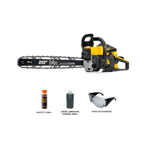 Motosierra Naftera BTA 52cc 2T Espada 20" 877129 Garden Lite Hogareña
