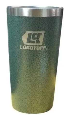 Vaso Térmico 430ml Verde Frio Calor Acero Lusqtoff Vtl430-8v