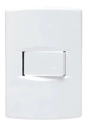 Llave Luz Armada Punto Simple Blanco Sica Life Pack X 10