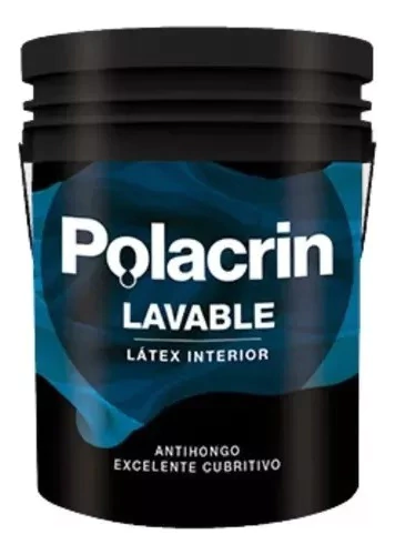 Latex Interior Alta Gama 10 Lts Blanco Mate Polacrin