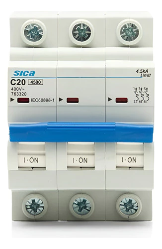 Interruptor Termomagnético Sica Tripolar 4,5k 3x25a