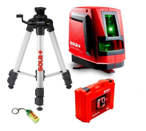 Nivel Laser Cruz Cross 20m 180° + Trípode + Recep Mano Sola